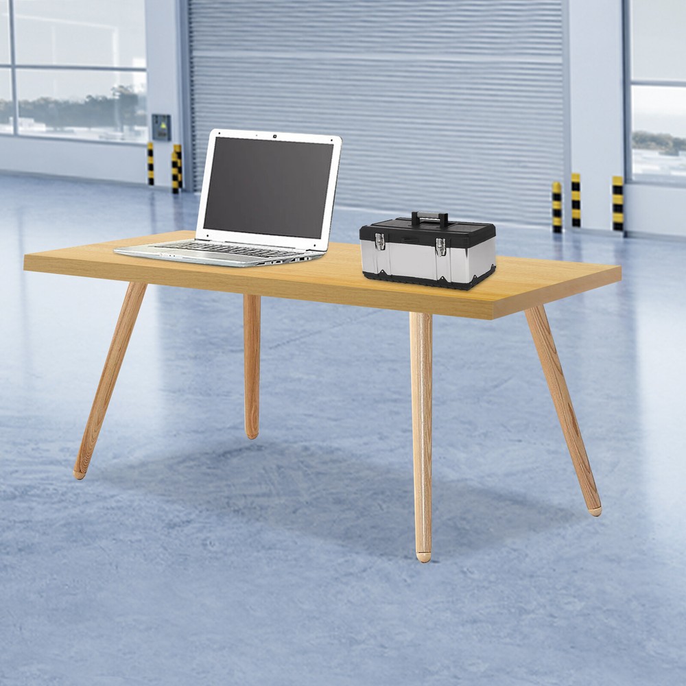 Wood Color 75x45x3.5cm Adjustable Workbenches Tabletop Rectangular Countertop