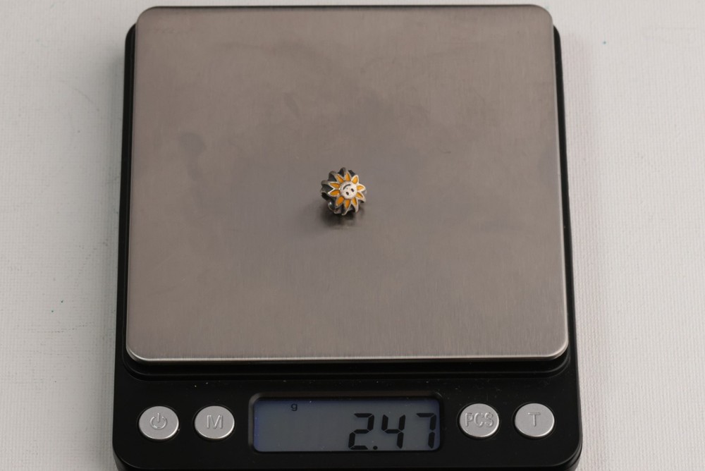 Authentic Retired Pandora Charm Smiling Sun