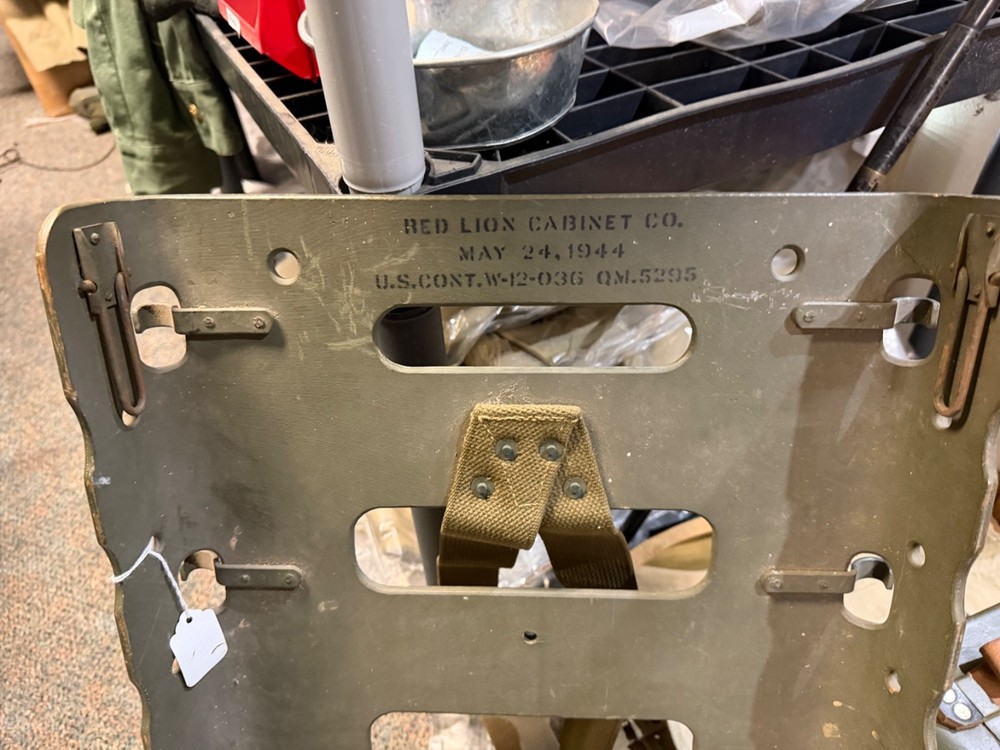 ORIGINAL WWII US ARMY M1944 EQUIPMENT AMMO CARRY PACK BOARD BACKPACK-DATED 1944