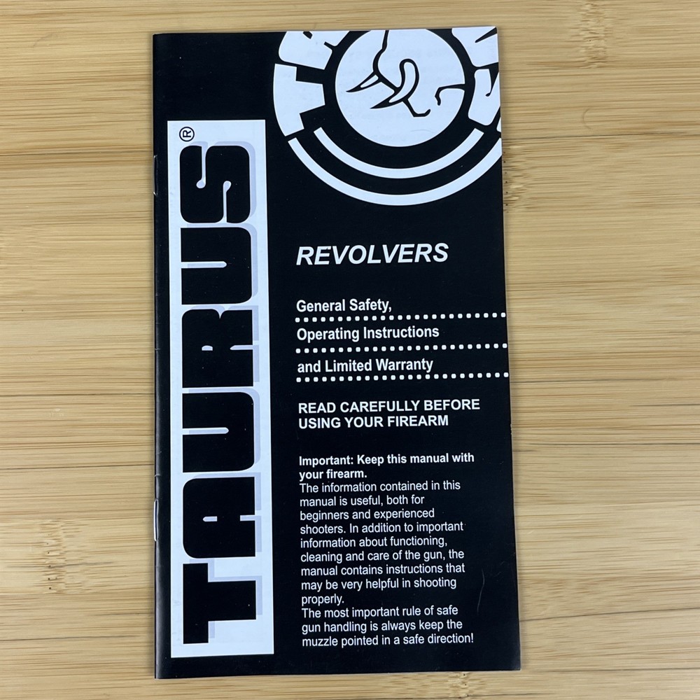 TAURUS REVOLVER OWNERS MANUAL 2009