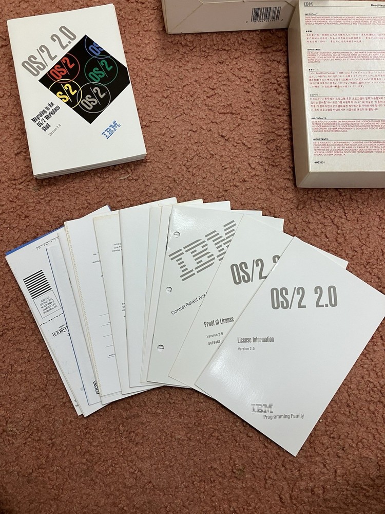 IBM OS/2 VERSION 2.0 WITH 5.25” DISKS