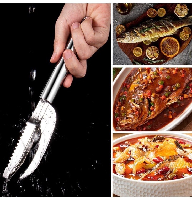 Multi Fish Scale Knife 3-in-1 Cut Scrape Dig