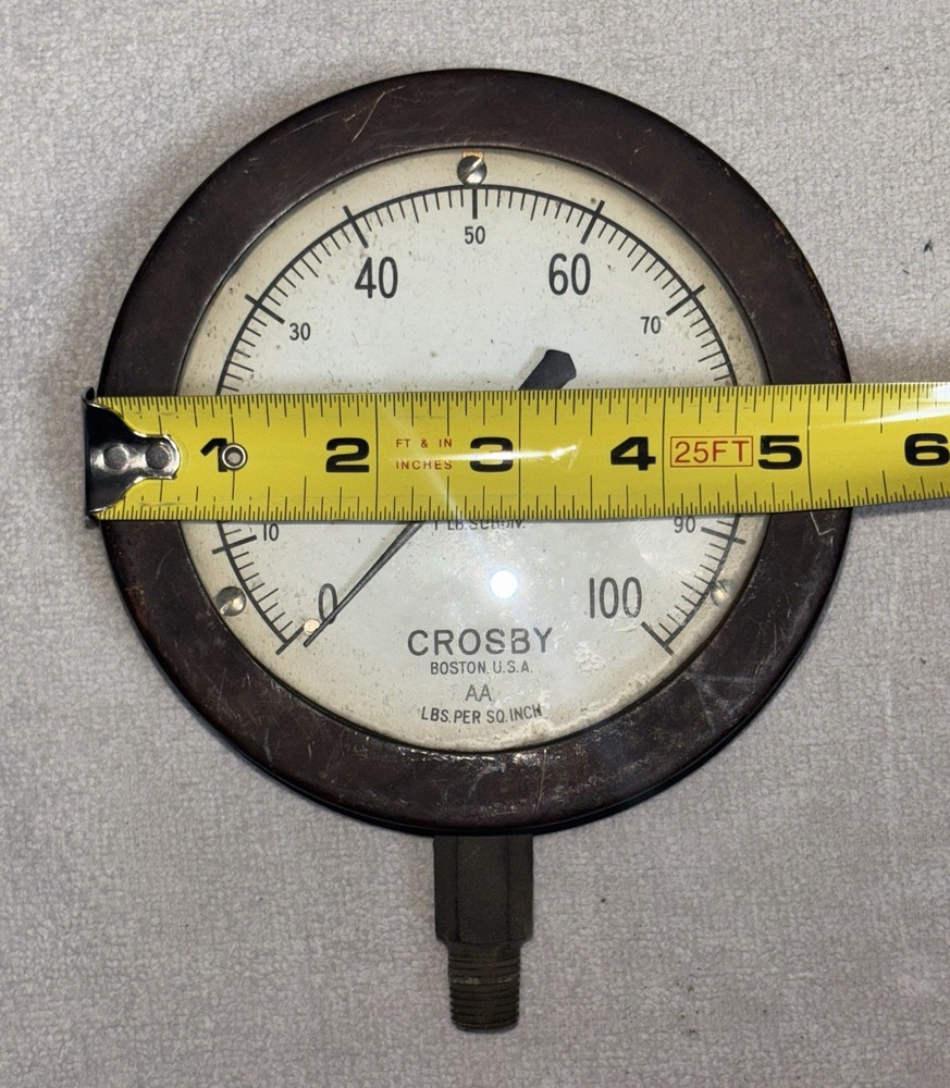 Crosby Brass Pressure Gauge