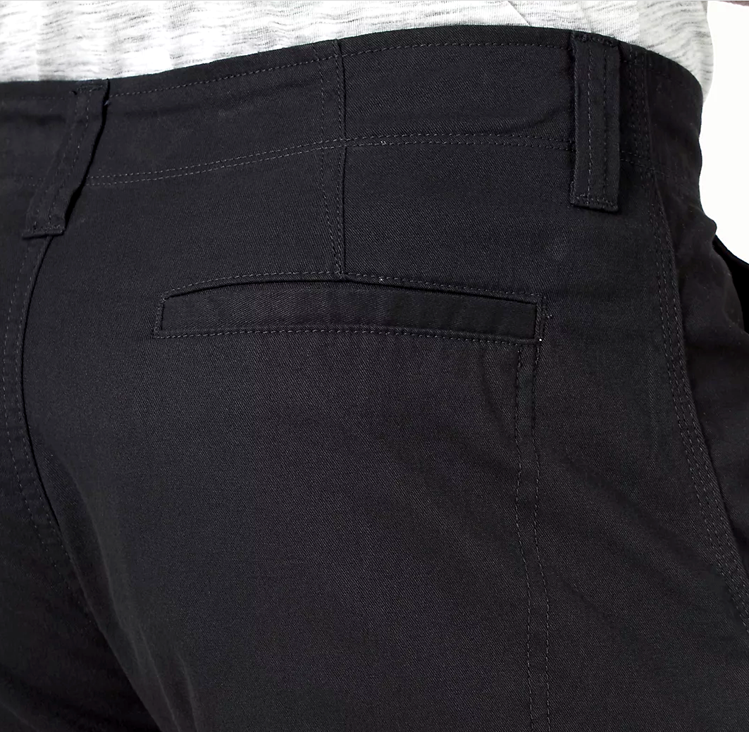Men's Wrangler Cargo Pants w/ Stretch Black Relaxed Fit Tech Pocket CHOOSE SIZE