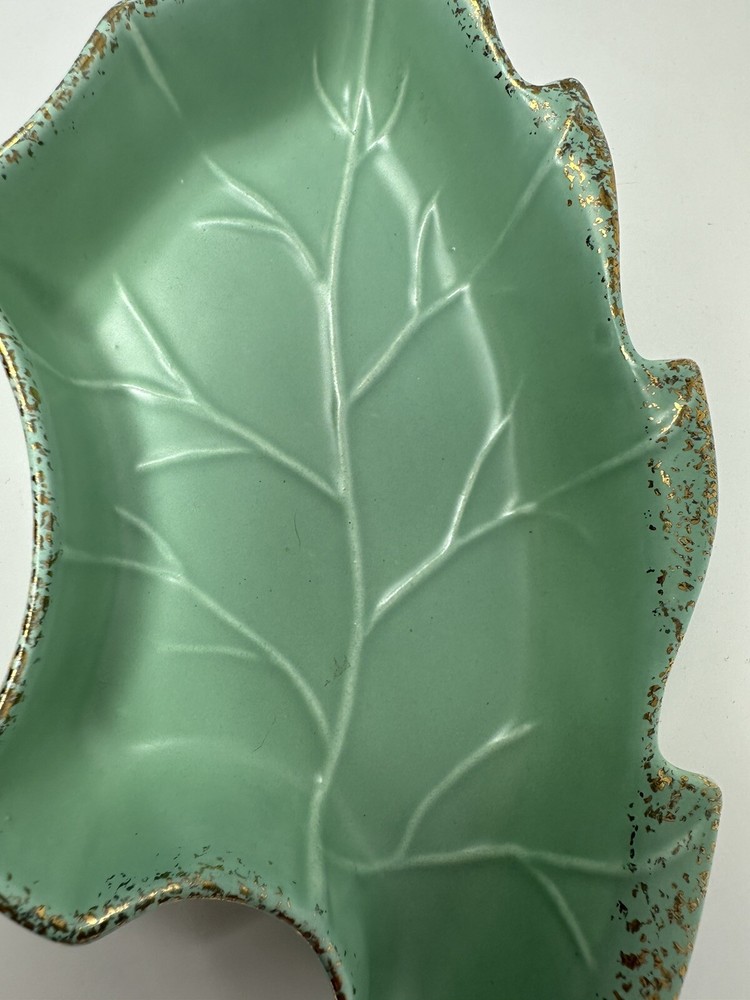 Green Leaf Dish Made in USA