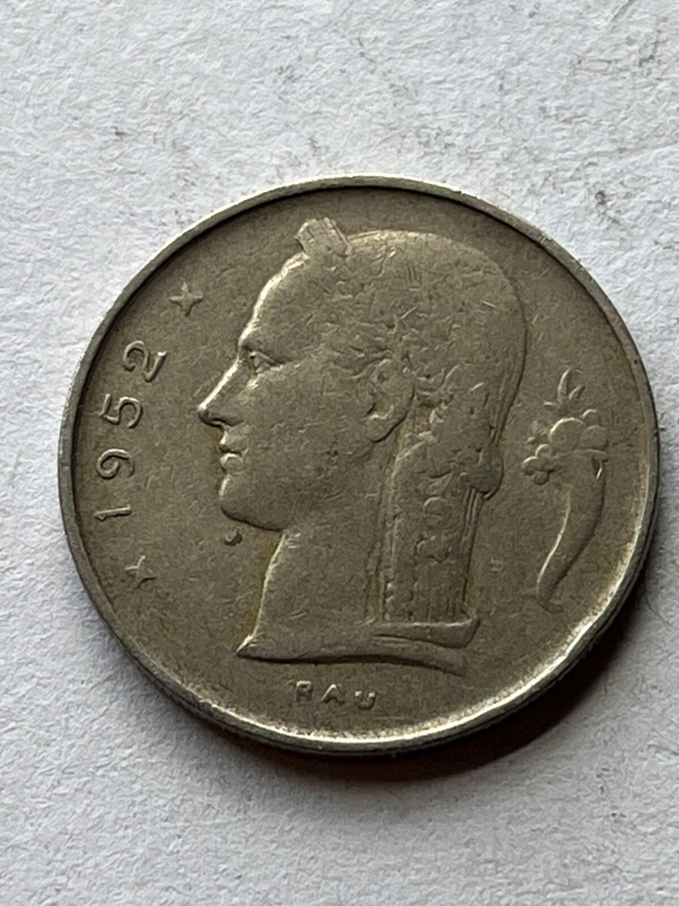 1952 Belgium 1 Franc