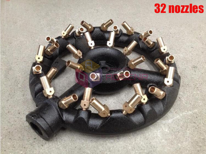 Cast Iron 44 Nozzles Natural Gas Jet 88 Tips Burner Propane Gas Jet Burner