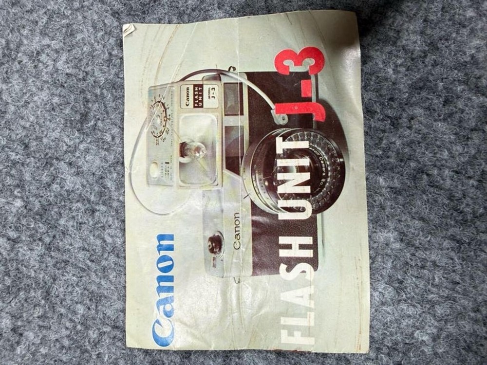 Canon Flash Unit J-3 Vintage Camera Flash