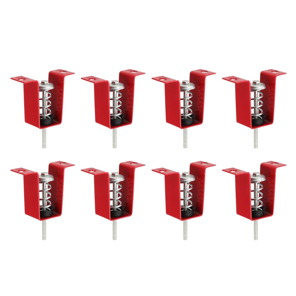 8 Pcs Ceiling Spring Vibration Isolator Hangers 66lb Red (HV)