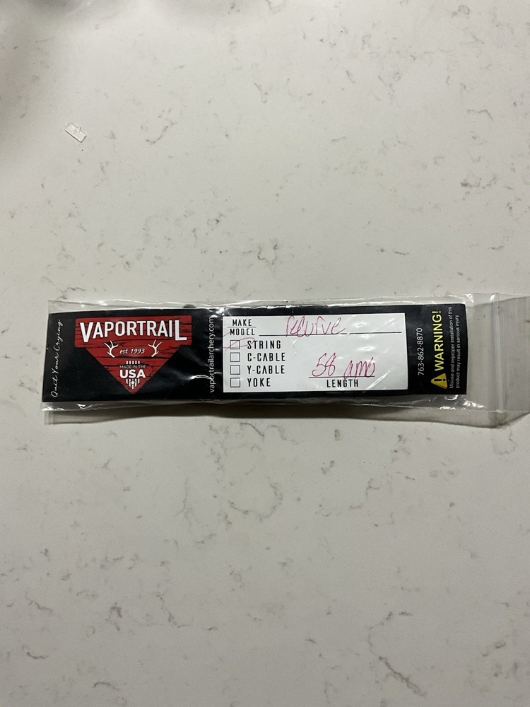 Vapor Trail Recurve bow string 58