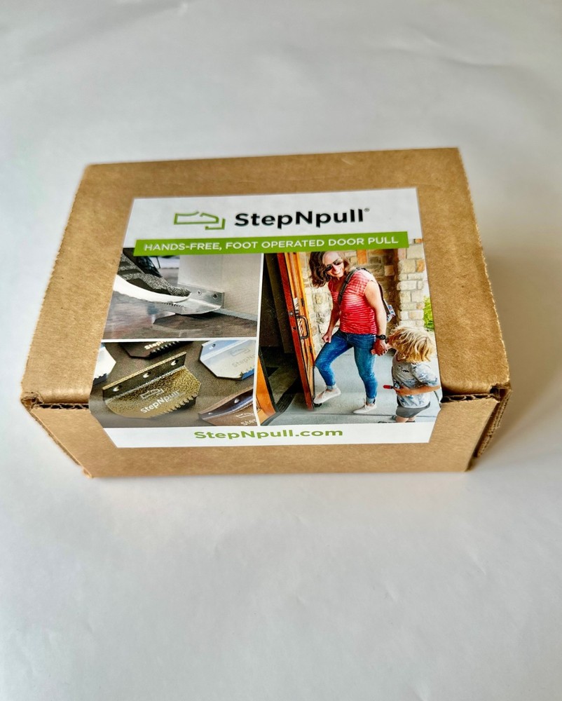 StepNpull No Touch, Foot-Operated Door Pull/Opener, Black, 2-Pack