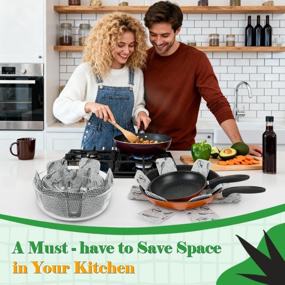 Durable Pan Separators for Stacking Cookware - Protect Your Pots and Pans