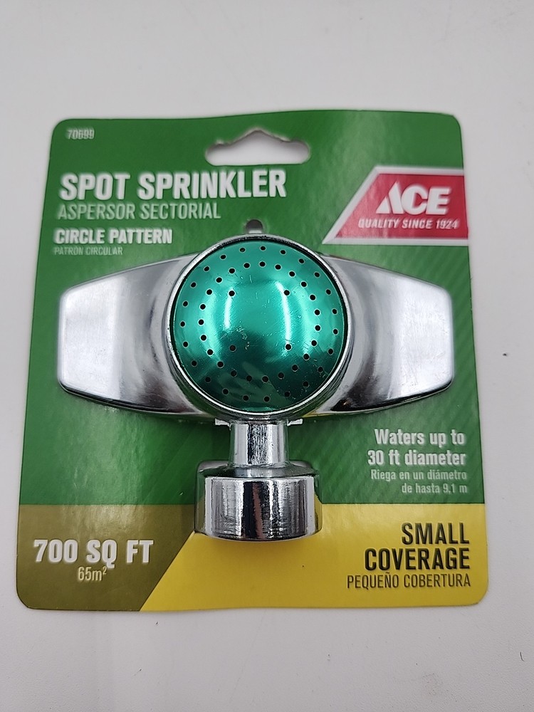 Ace Zinc Elevated Base Spot Sprinkler 700 sq ft, Circle Pattern, Small Coverage
