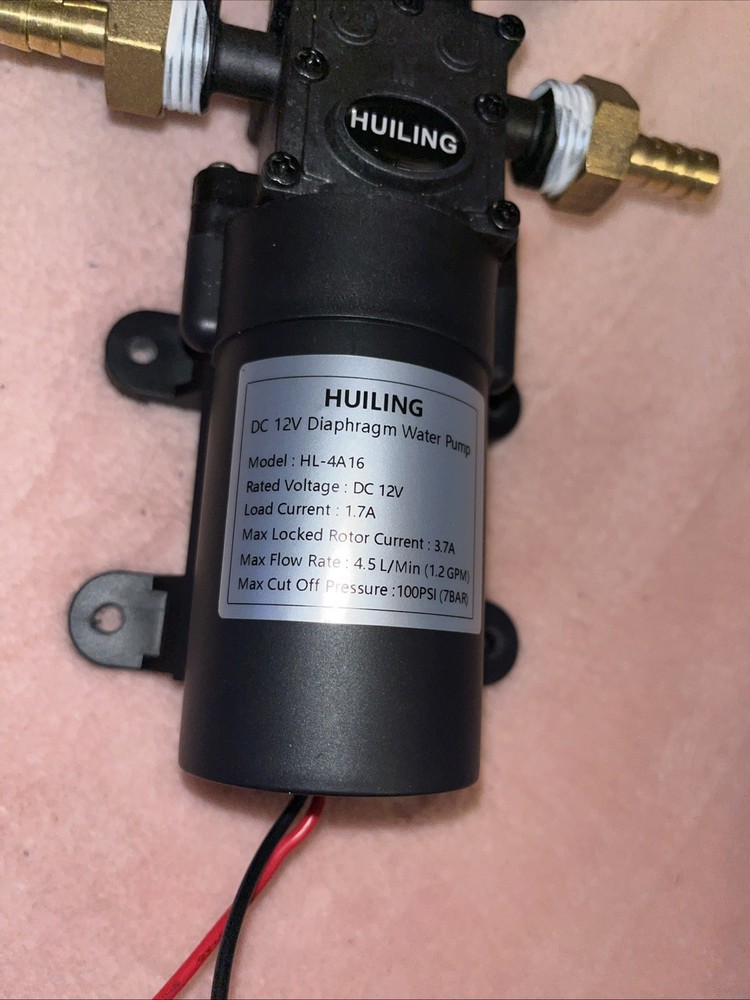 Hailing DC 12V Diaphragm Water Pump with Quick Connection HL-4A16