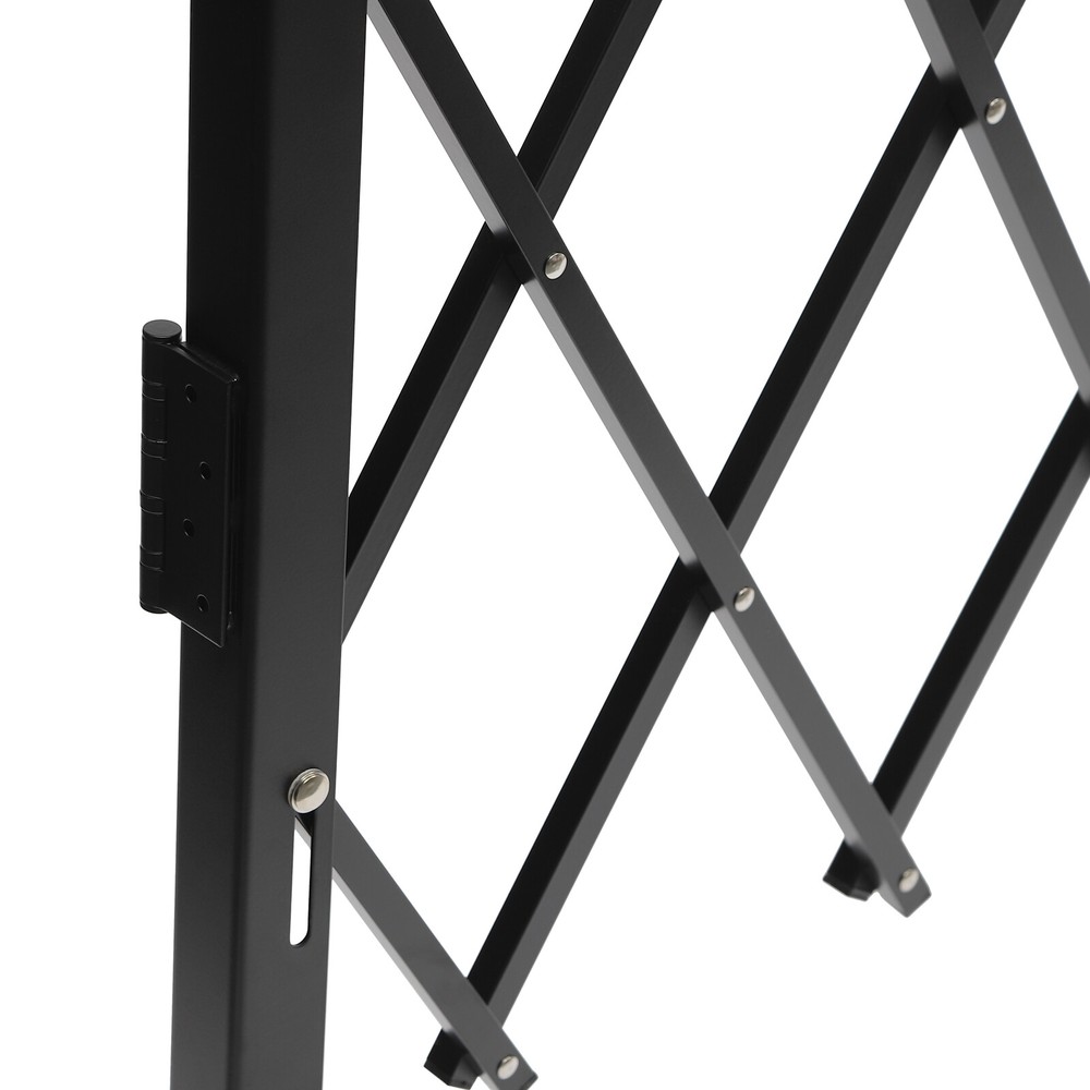 Single Folding Security Gate Flexible Expanding Security Door Barricade Gate
