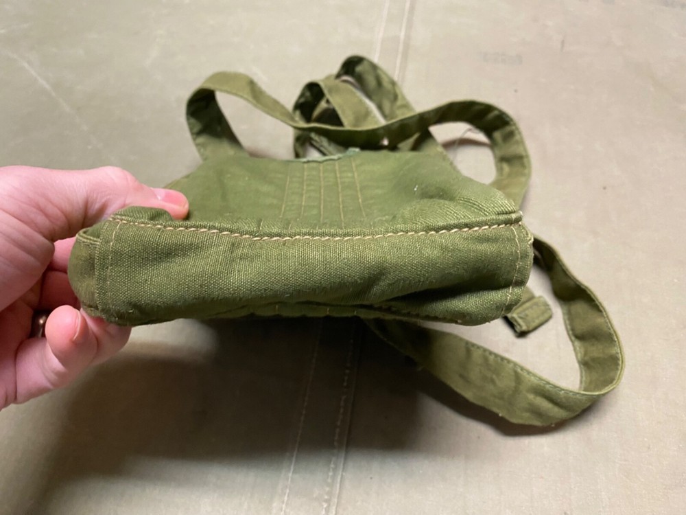 ORIGINAL WWII US AIRBORNE PARATROOPER RIGGER MADE JUMP CANTEEN CARRIER BAG