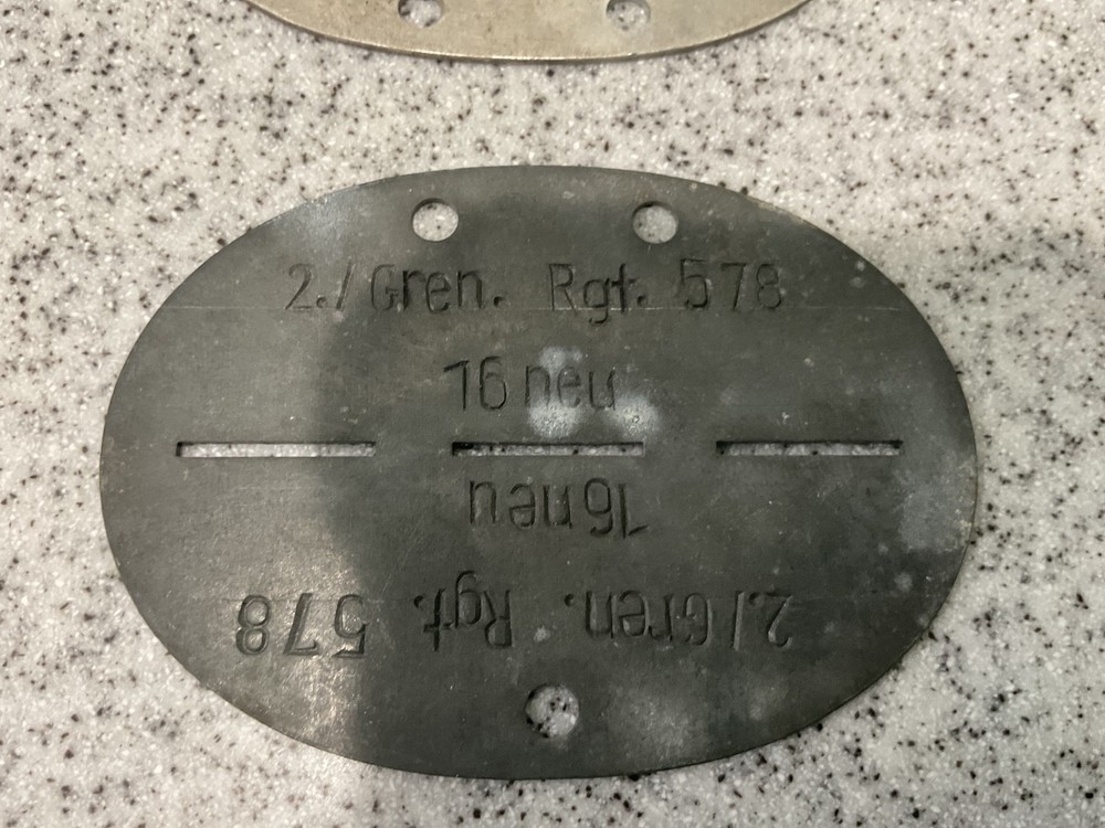 German WW2 dog tags