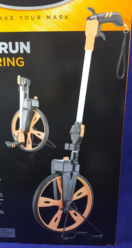 Folding 12" Measuring Wheel, Trigger Brake & Reset on Handle, Keson RRT12