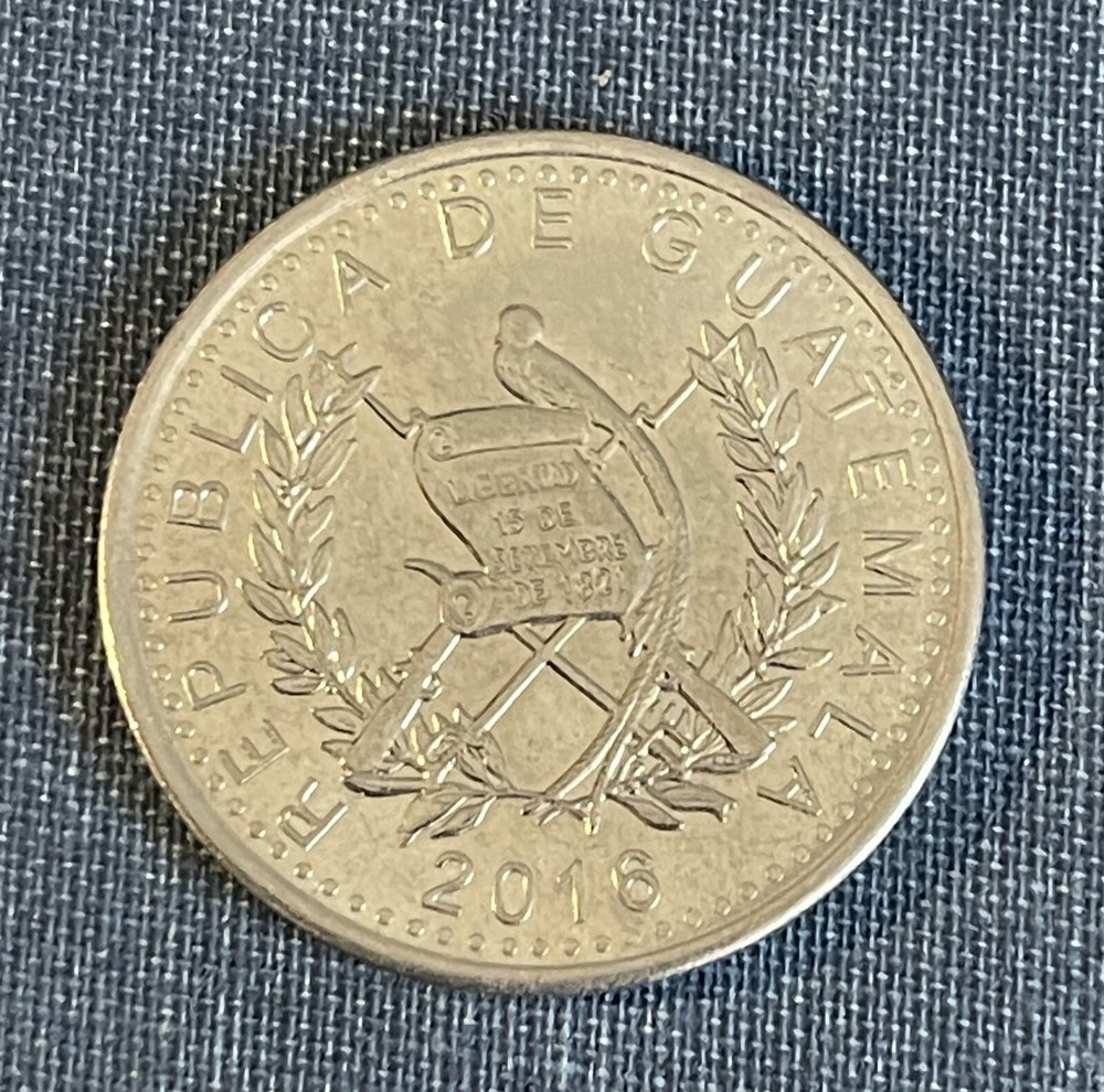 Guatemala 25 Centavos 2016 (KM# 294)…TM279