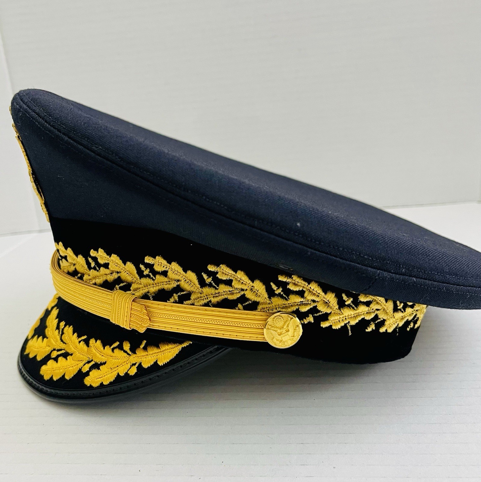 US Army Generals Dress Visor Hat Kingform 7 1/4 Post Vietnam