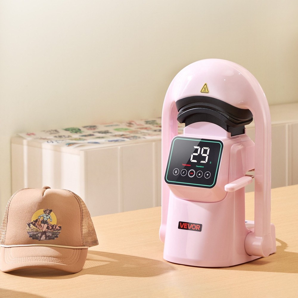 HOT/ Auto Hat Heat Press Machine,with 2pcs Interchangeable Platens,Automatic Op