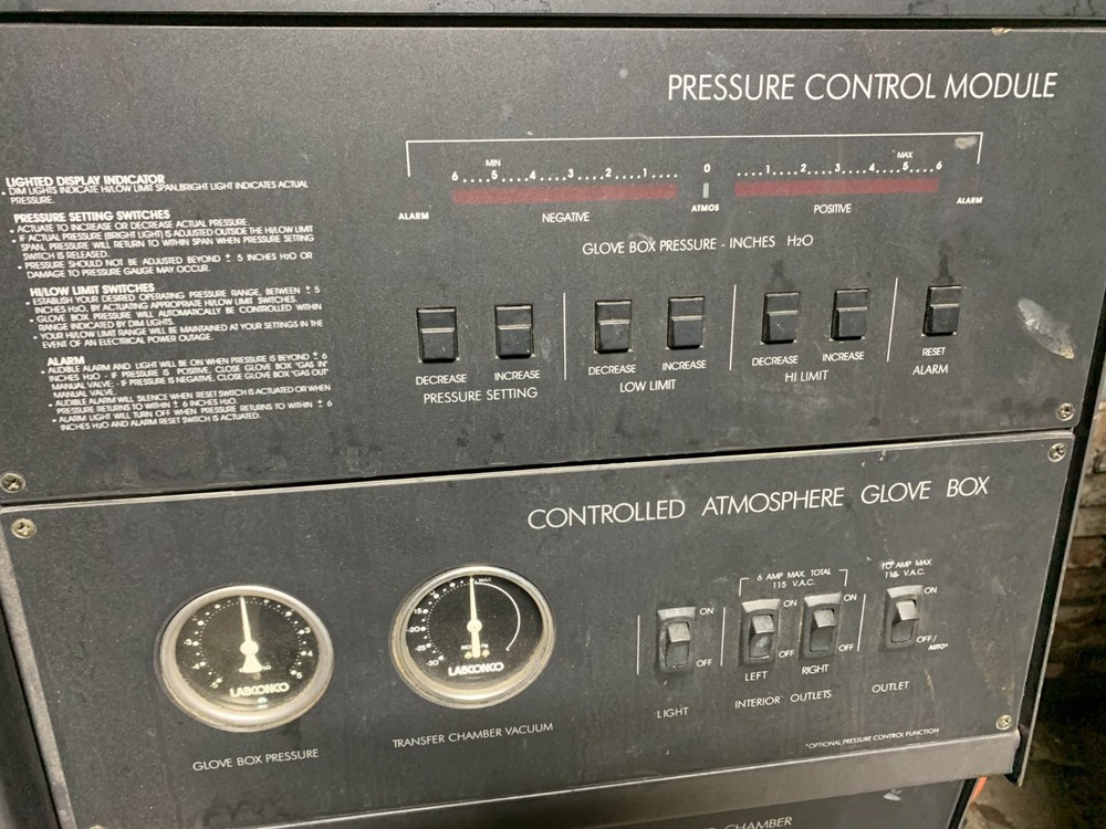 Labconco Controlled Atmosphere Glove Box Model 5080100