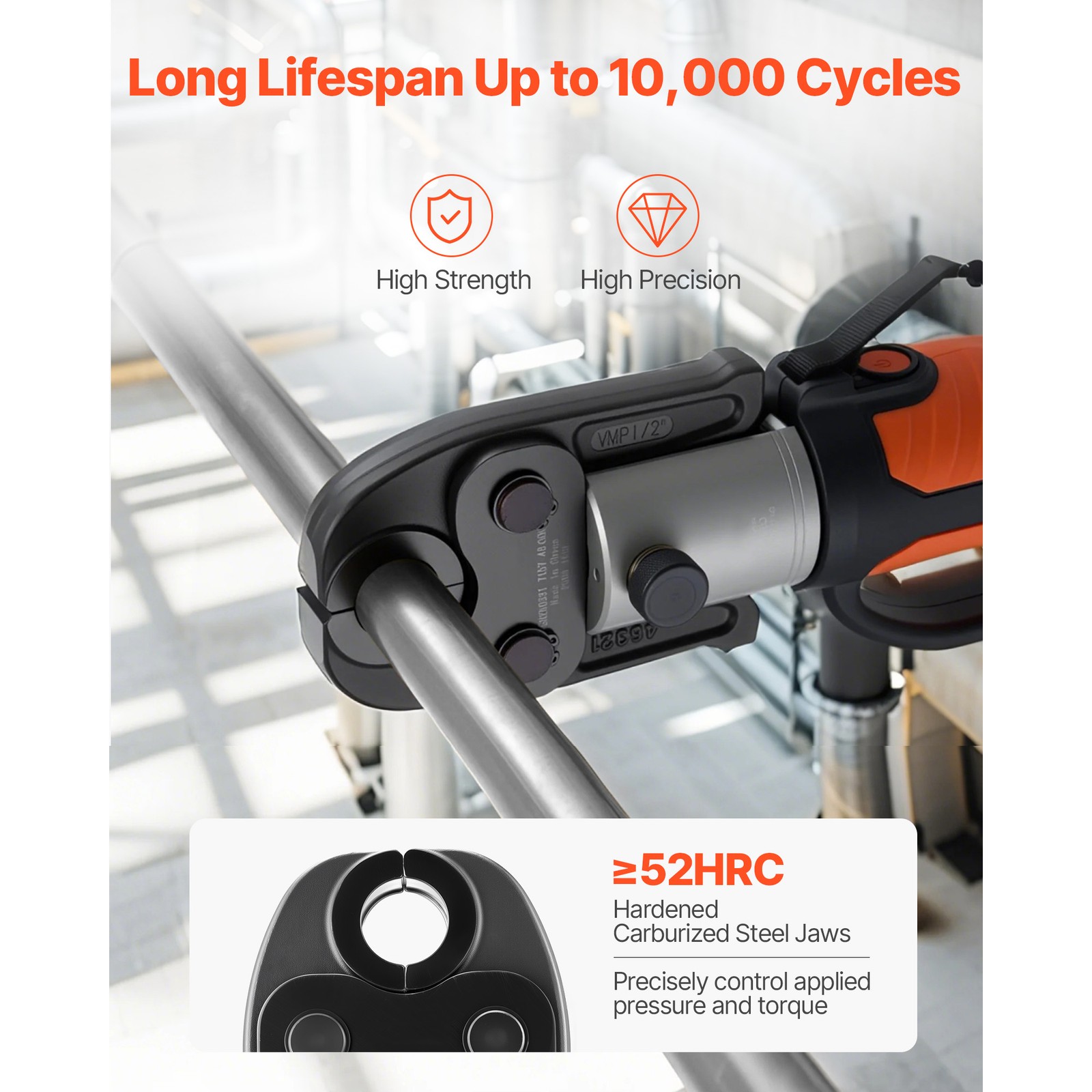 MegaPress Jaws 3PCS Pressing Jaws 1/2" 3/4" & 1" for Standard Press Tools