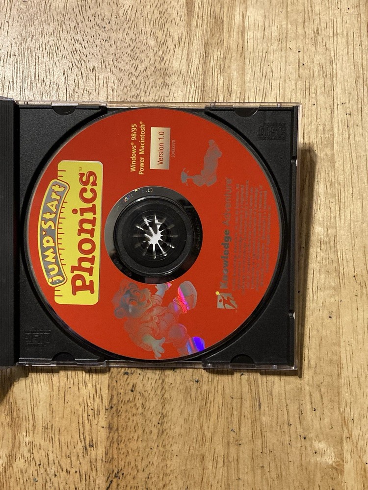 JumpStart Phonics Vocabulary Spelling(CD-Rom PC, 1997)