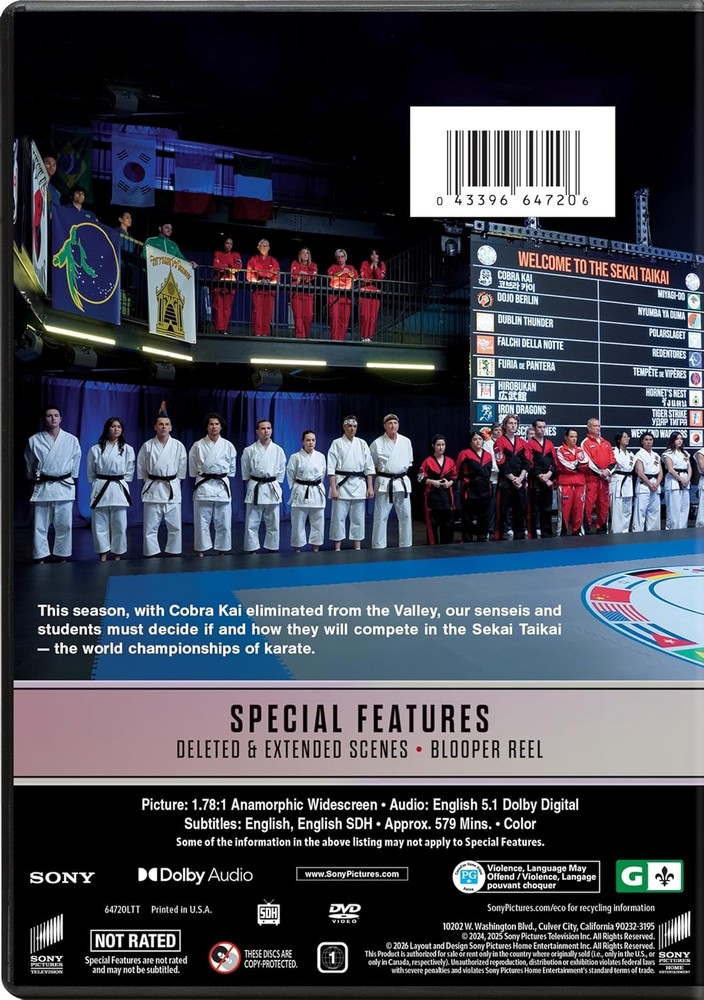 Cobra Kai - Season 06 (DVD) NEW