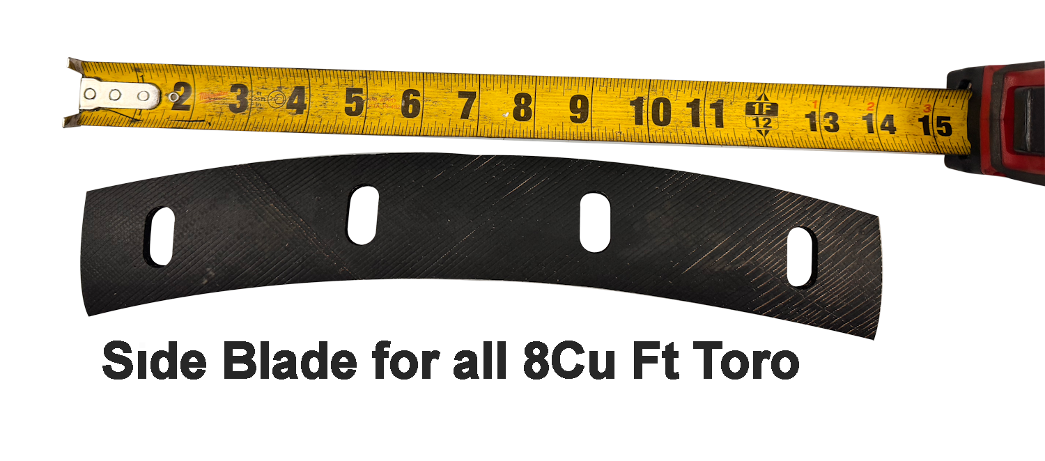 Mortar Mixer Rubber SUPER Blades set 6 & 8 Cubic Feet Mixer. Toro Stone 132-7156