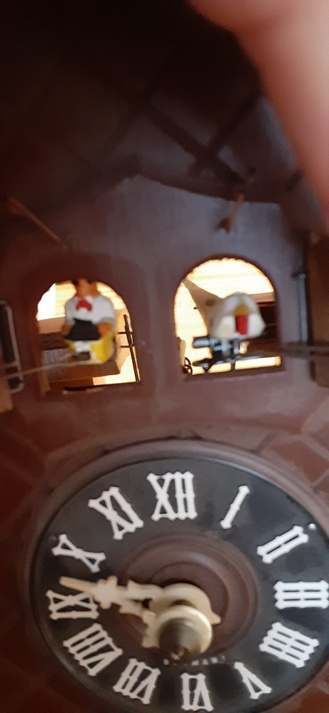 Vintage Hubert Herr Germany Black Forest Cuckoo Clock Untested