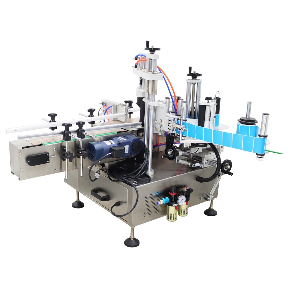 Automatic Square/Round Bottle Labeling Machine 110V Chain Plate Conveyor 1.9KW