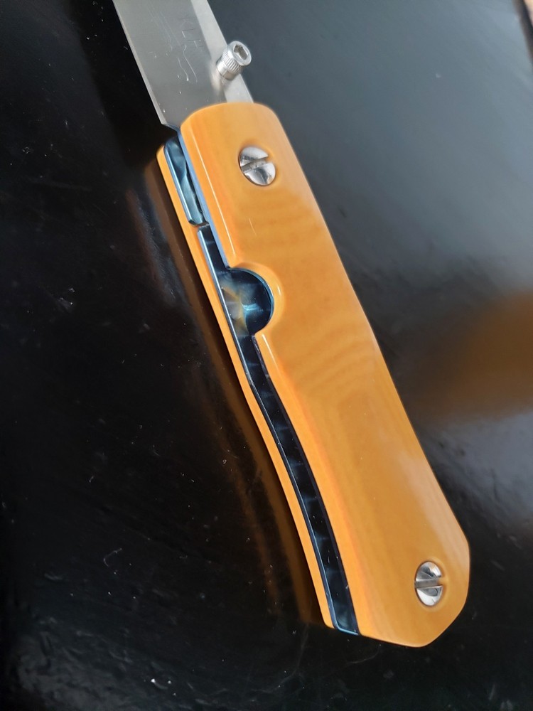 Kevin Hoffman Custom Knife Titanium Micarta