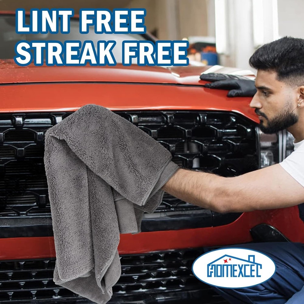 Car Drying Towels Microfiber 2 Pack Ultra Absorbent Scratch Free Drying Cloths