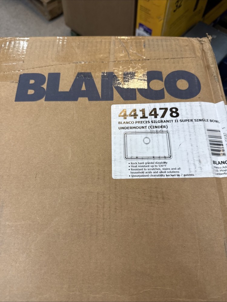 Blanco 441478 Precis 32" Undermount Single Basin SILGRANIT Kitchen Sink - Cinder