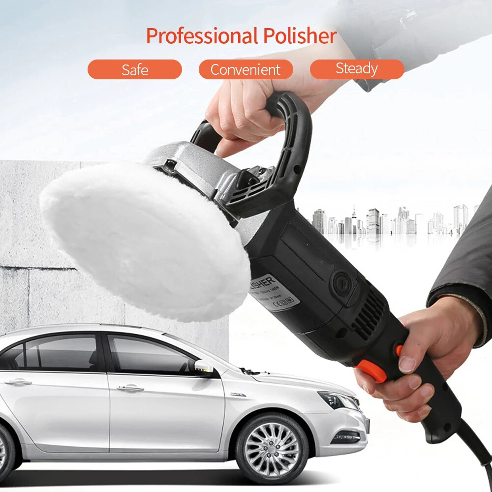 1400W Electric Car Polisher Kit Buffer Sander Variable Speed Polishing Machine