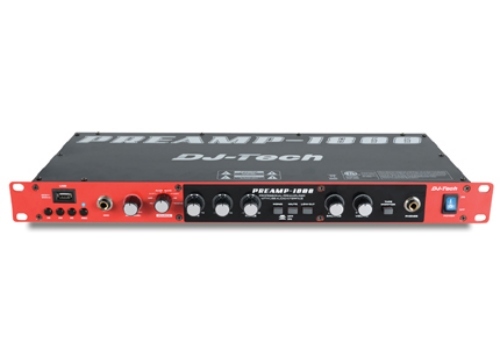 DJ TECH PREAMP 1800 1U Rackmount USB Player and Recorder