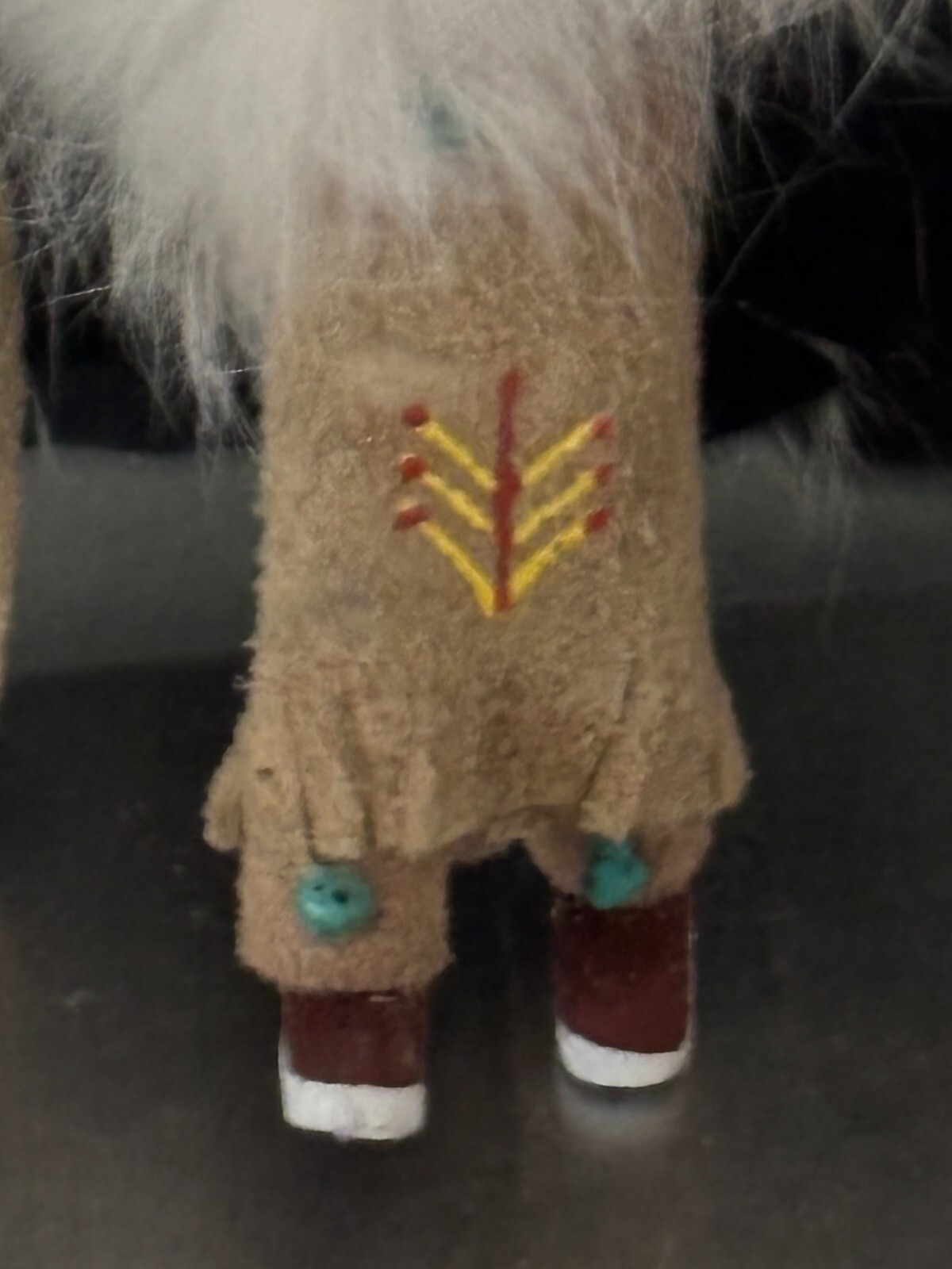 Kachina Signed Eagle Dancer Ornament Vntg Native American 4.5x6" FREE SHIPPING