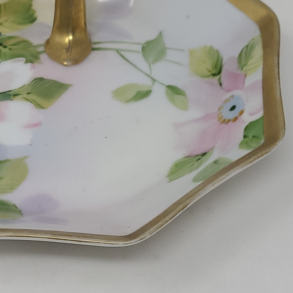 Vintage Cracker Serving Dish Ceramic Hand Painted Candy Made In Nippon