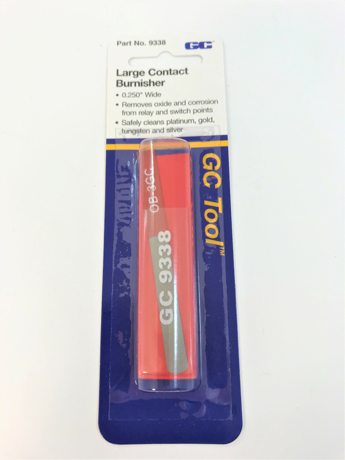 GC 9338 Burnishing Tool - 1/4" Wide - Removes Oxide / Corrosion USA- FREE SHIP