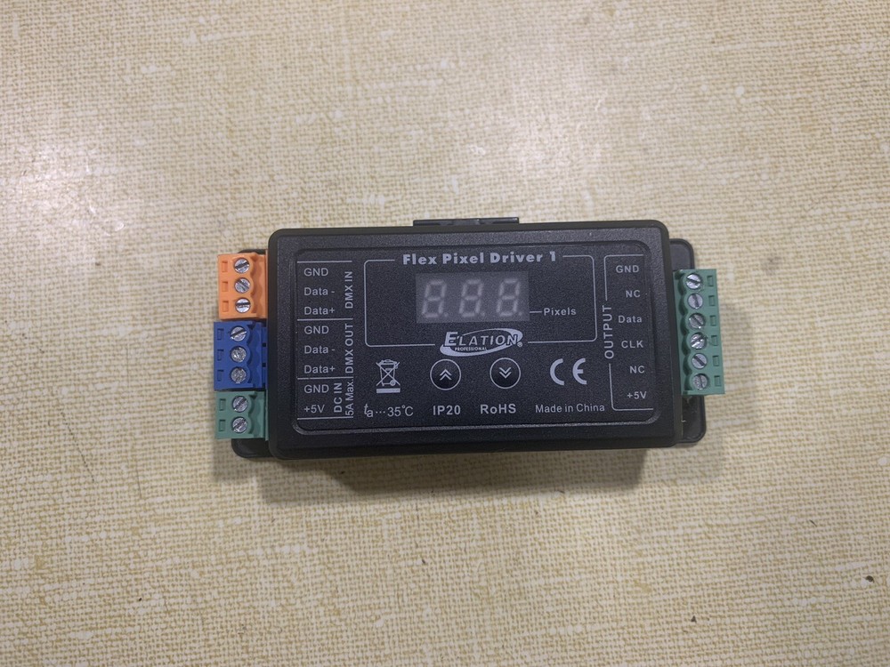 Elation Professional FLEX PIXEL DRIVER 1 DMX driver for 5VDC LED pixel tape