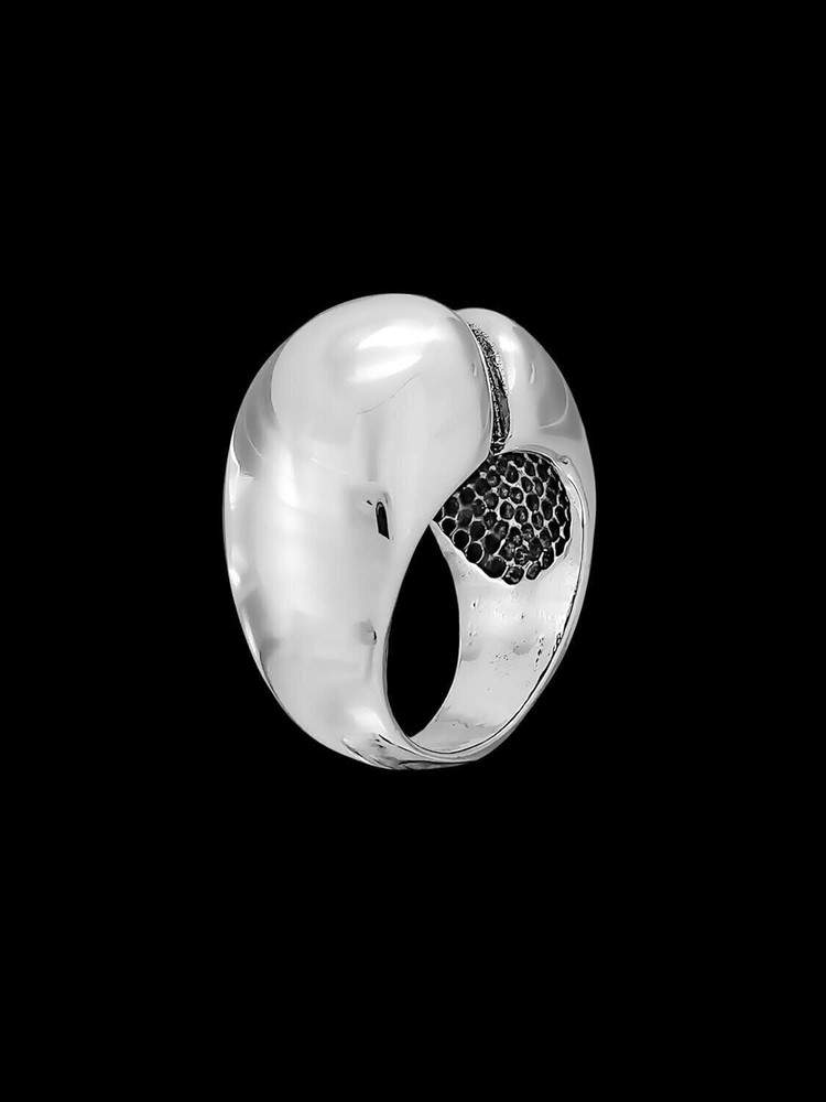 Sterling Silver High Polish Split Dome Ring