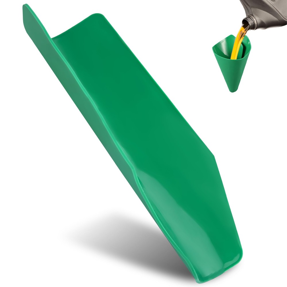 Flexible Oil Funnel set Multi-Purpose Reusable Draining Tool Green