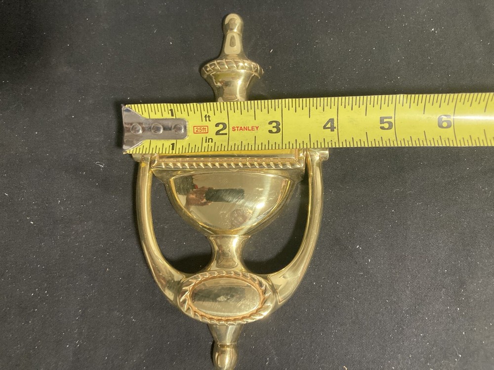 door knocker 7-1/4” Solid Brass BHP