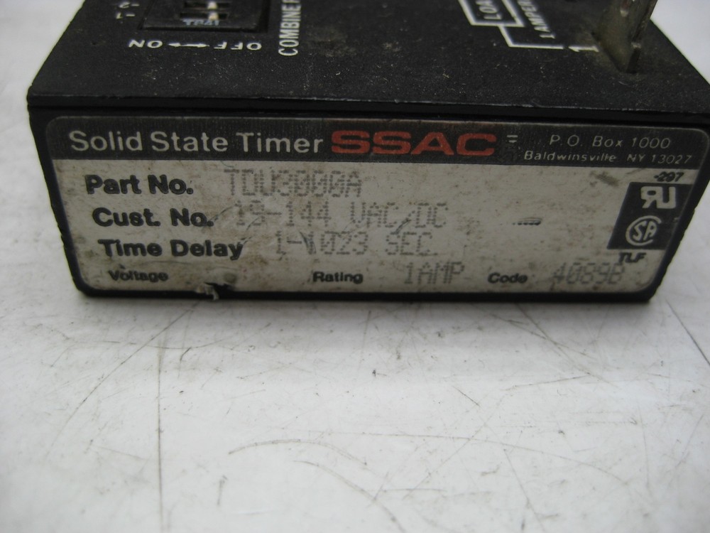 SSAC TDU3000A RELAY UNMP