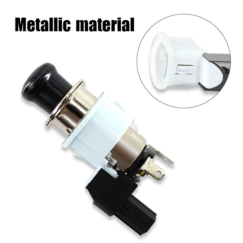 Car Cigarette Lighter Assembly Socket Element & Bezel Fit For Toyota Lexus Scion