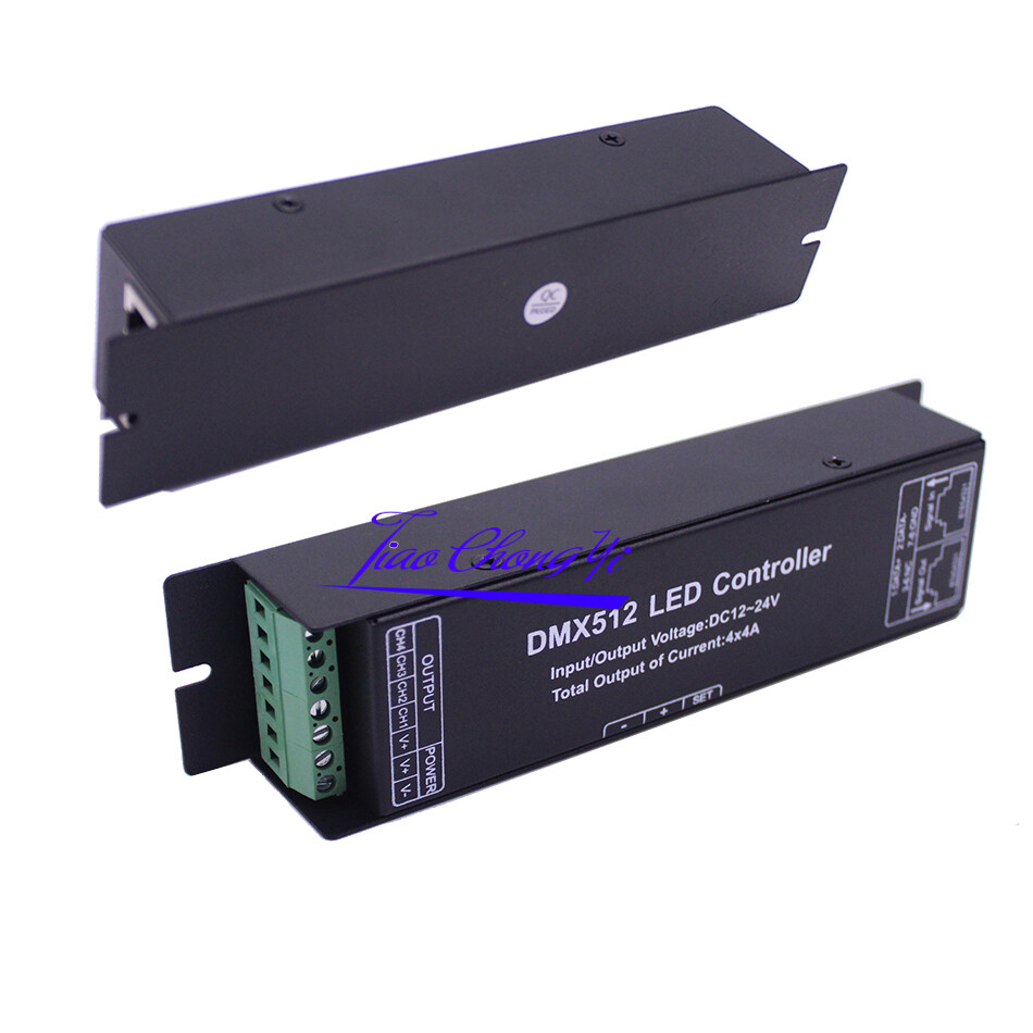 DMX 512 3CH 4 channels LED RGB RGBW Controller LED Decoder With Digital display