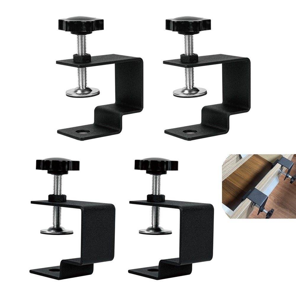 4Pcs Drawer Front Installation Clamps, Drawer Fixing Clips, Adjustable Drawer...