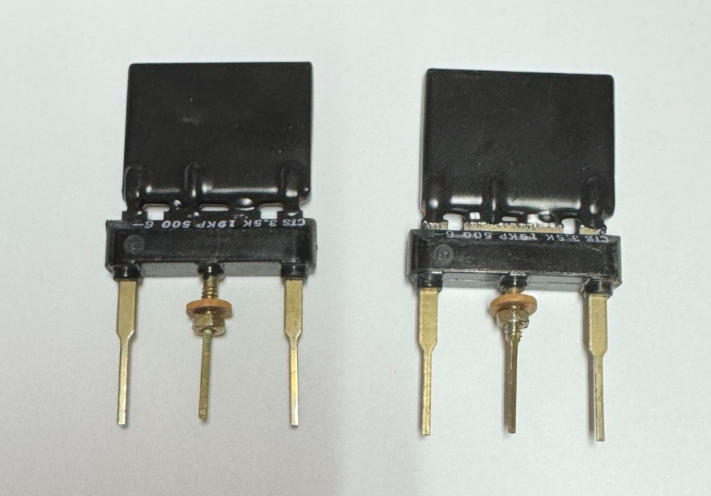 2 ~ Bell System ~ Western Electric ~ Flat Resistor ~ 19KP ~ USED