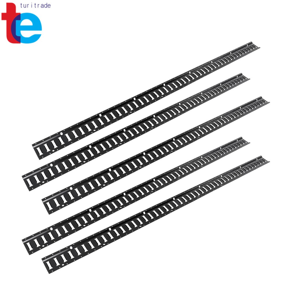 5 Pack 8' E Track Tie Down Rail Kit Fit For Garages Vans Trailers Tie Downs